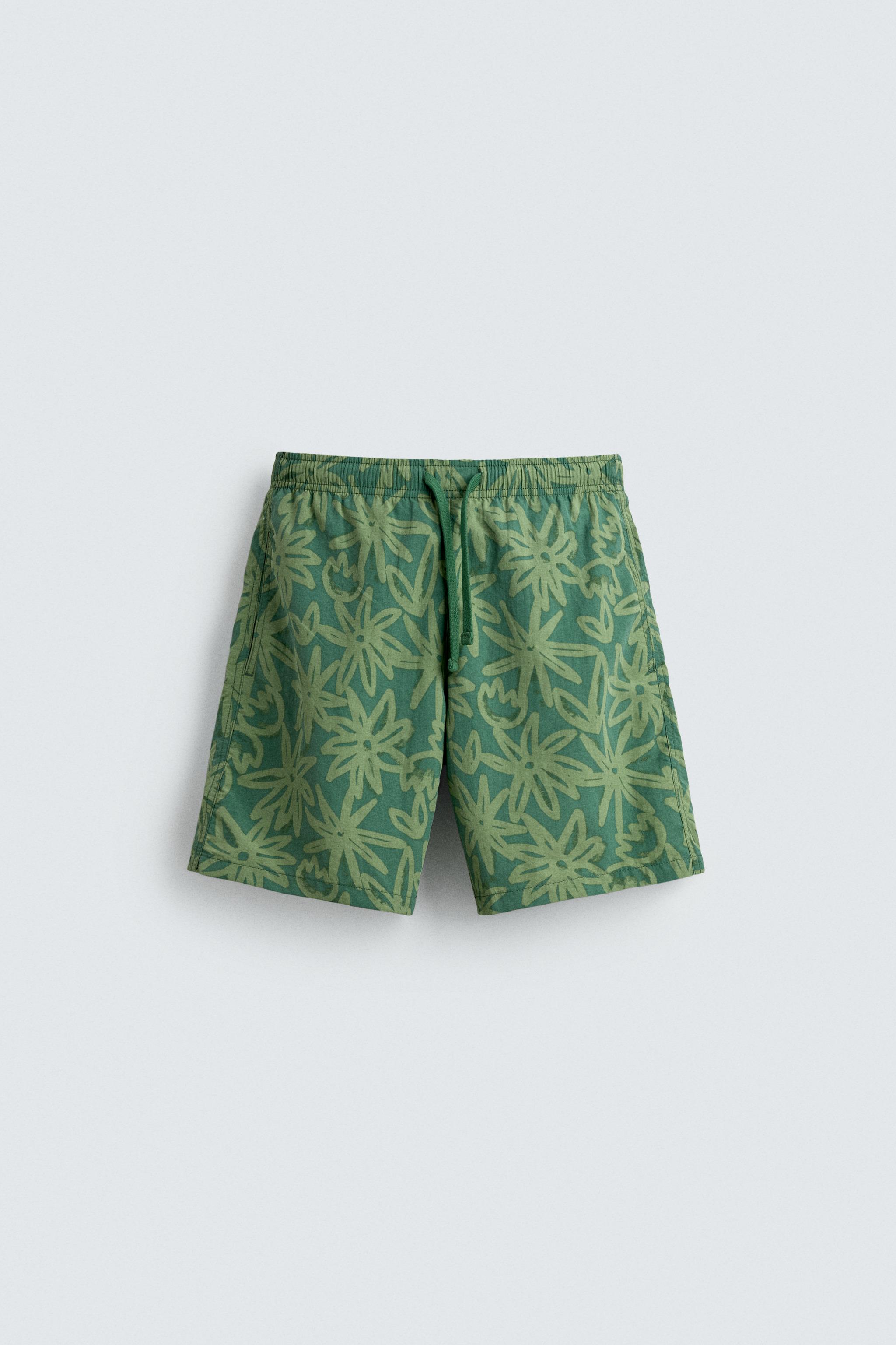 SHORT DE BAIN LONG FLEURS